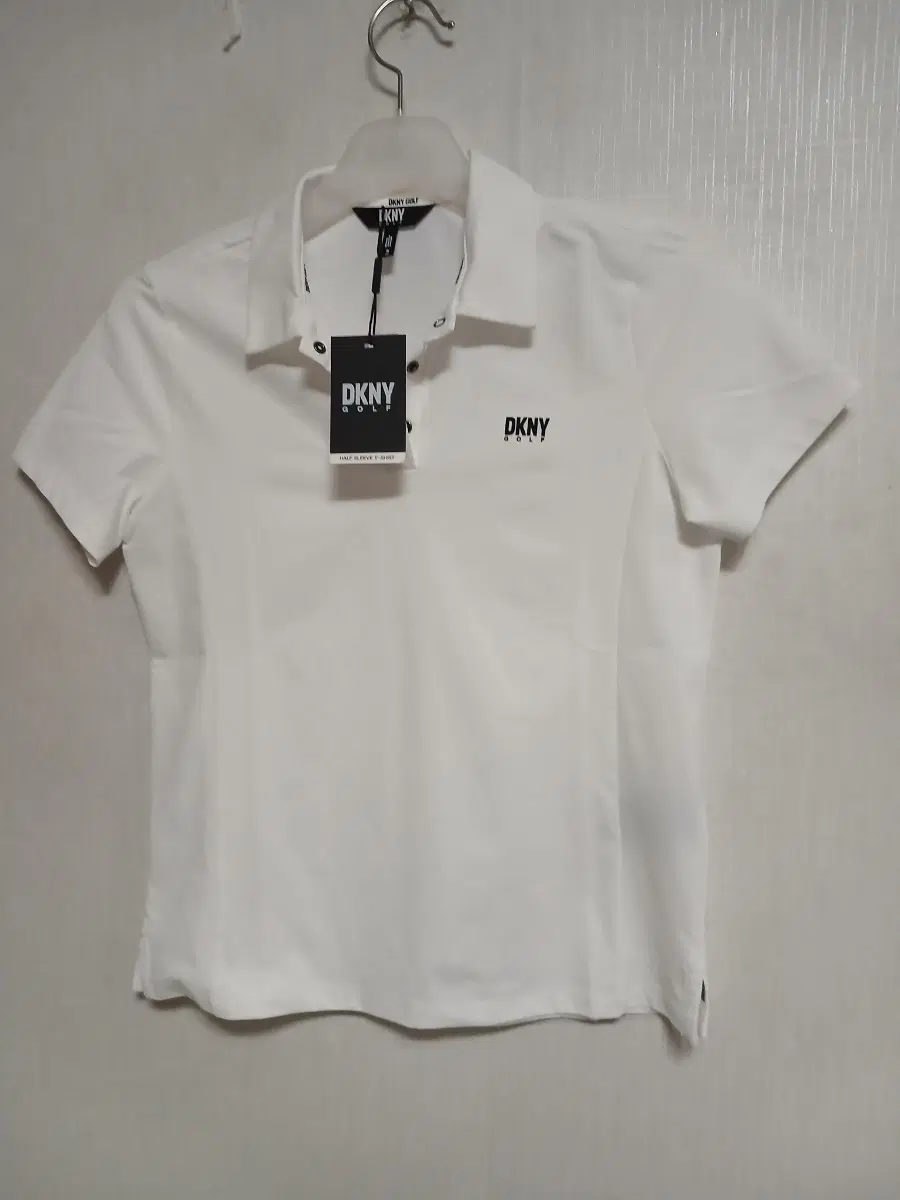 DKNY 골프 여성 반팔 카라티 화이트90