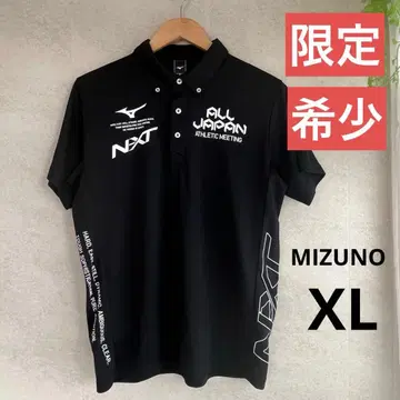 [ 한정판 새상품급 ] 미즈노 ALL JAPAN 2018 피케 셔츠 블랙 금 683