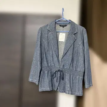 미사용 새상품 린넨 LAURA ASHLEY 데님 린넨 자켓 11호 로라 애슐리