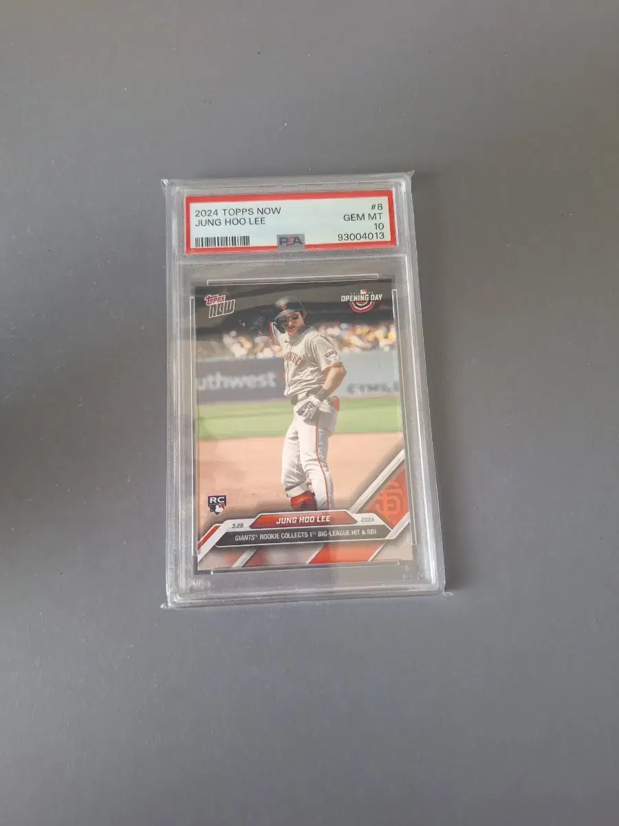2024 topps now 이정후 첫안타 PSA10