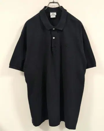[ 레어 사이즈 9! 올 블랙 염색 ] LACOSTE L.12.12 피케 셔츠