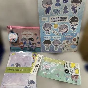에반게리온 굿즈 파우치, 스티커, 마스크 케이스, 레터 세트