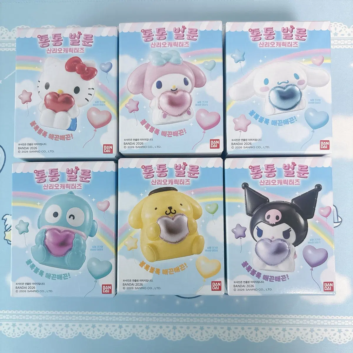 산리오) 통통벌룬산리오 피규어(키티/마멜/쿠로미/시나/폼푸/교동)