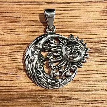 Sterling 실버 925 펜던트 Sun & moon 펜던트