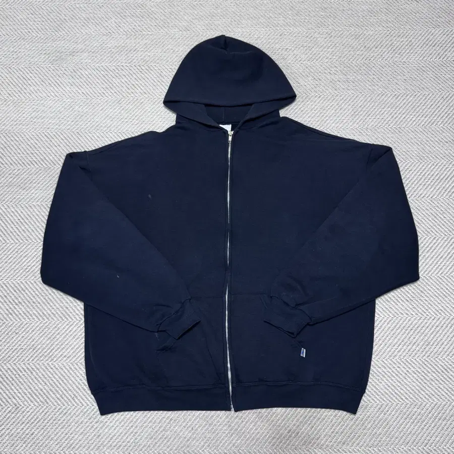 (XXL) 00s 빈티지 러셀 애슬레틱 블랙 후드집업