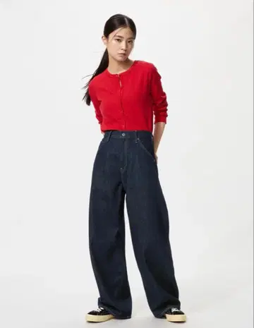 UNIQLO / 배기 커브진 28 (기장 짧음)