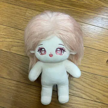 옷 갈아입기 봉제 인형 본체 핑크색 머리 20cm