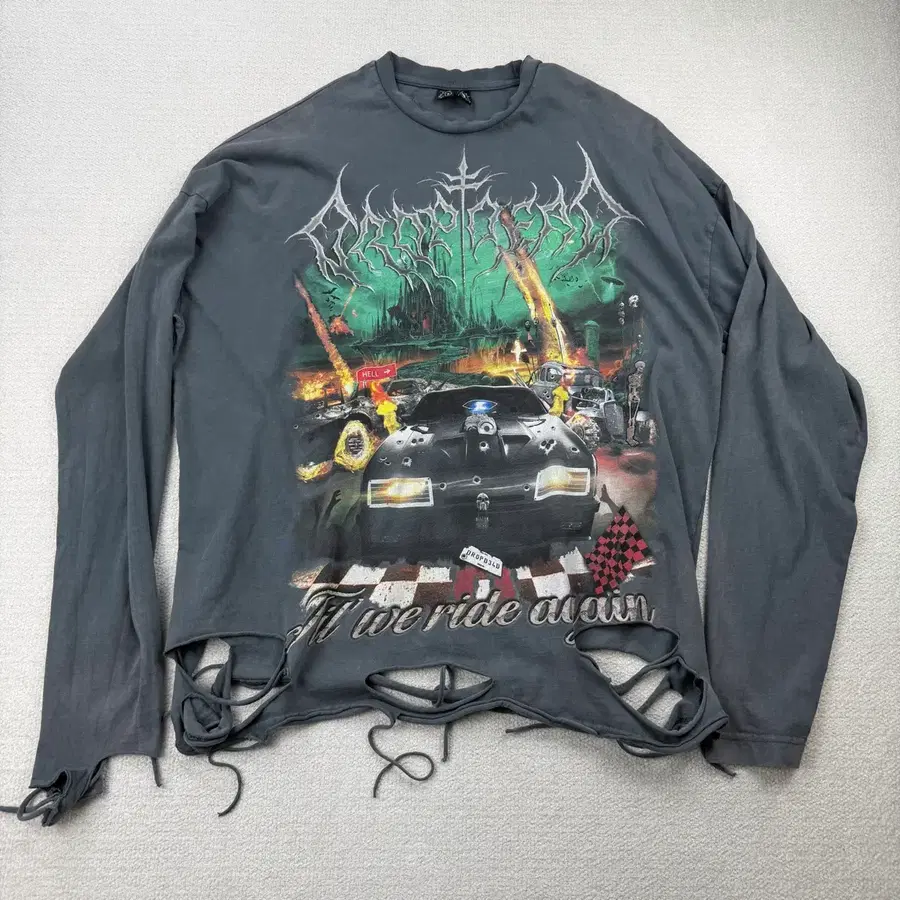 DropDead destroyed graphic long sleeve