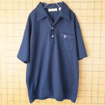 70s80s CountessMora 오픈 카라 피케 셔츠 L ss239