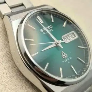 1977년 SEIKO TYPE II 짙은 그린 새상품 돔 세이코 타입2