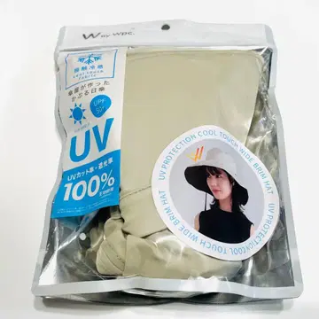 새상품 Wpc. 모자 와이드 챙 모자 UV 컷 여성용 베이지 오늘 발송