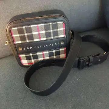 SAMANTHAVEGA 체크 무늬 숄더백
