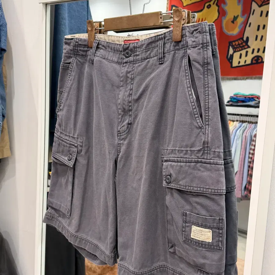 90-00s Chaps RL 챕스 랄프로렌 밀리터리 페이딩 카고 쇼츠 (32inch)