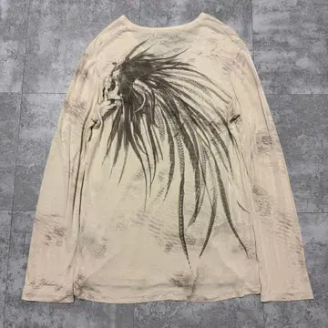 14th addiction skull feather long sleeve