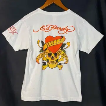 00s y2k Ed Hardy 잉크 프린트 T셔츠 에드하디