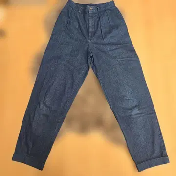 레어 Brooks Brothers 2턱 와이드 데님 팬츠 USA 제조