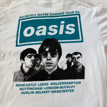 OASIS 오아시스 투어 T셔츠 DEFINITELY MAYBE XL