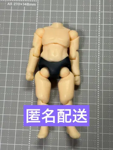[ 익명 배송 ] 넨도로이드돌 남성용 바디 (블랙 팬츠) 복근 있음 남성 바디