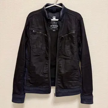 G-STAR RAW 지퍼 데님 자켓 블랙 S