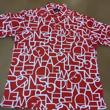 Munsingwear 골프 셔츠 레드 LL