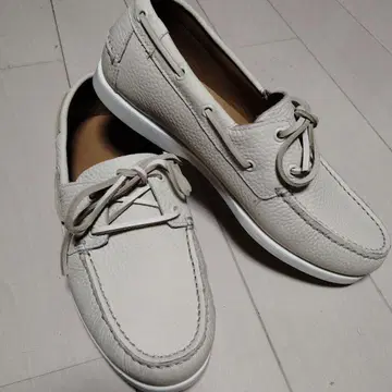 ZARA 가죽 데크 슈즈 슬립온