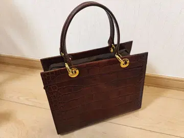 새상품급 와코 WAKO 핸드백 크로커다일 패턴