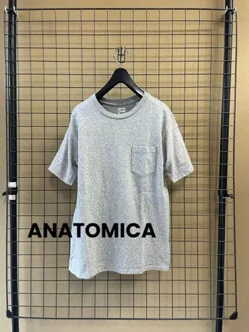 ANATOMICA 아나토미카 USA제 서리 내린 그레이 포켓 티셔츠 Tee