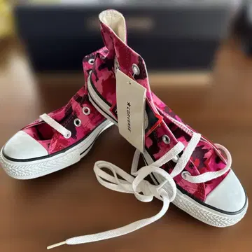 [택 포함 새상품] CONVERSE 컨버스 핑크 카모플라쥬 하이컷