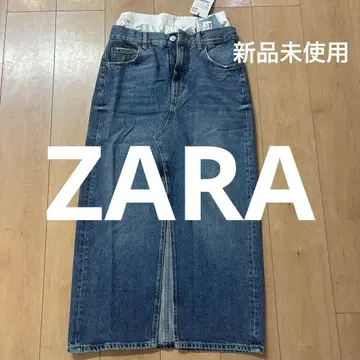 미사용 새상품 ZARA 레이어드 데님 스커트 xs