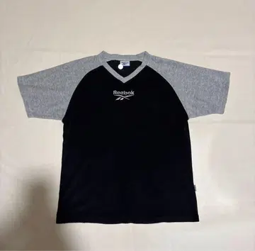 00s Reebok V넥 T셔츠 L 코튼 y2k archive