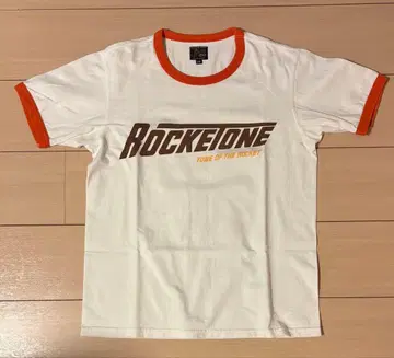 리얼 맥코이 ROCKETONE 링거 T셔츠 화이트 오렌지
