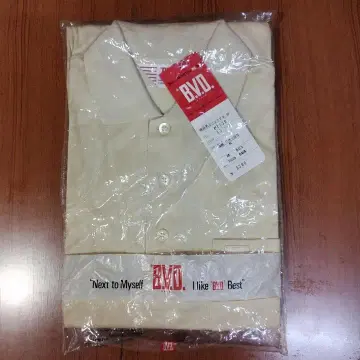 피케 셔츠 BVD S 사이즈 베이지 쇼와 레트로
