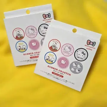 [두근두근 랜덤] HELLO KITTY 러버 코스터 2개 세트