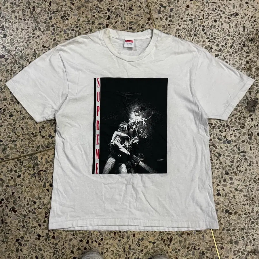 [L] Supreme X 버니라이트슨 호러 프린팅 티셔츠