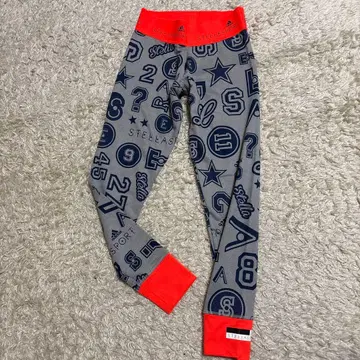 아디다스 adidas STELLASPORT 레깅스 그레이/오렌지 M