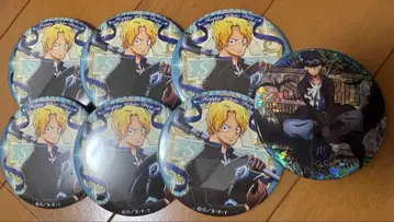 사보 캔뱃지 7개 세트 야라카라 onepiece