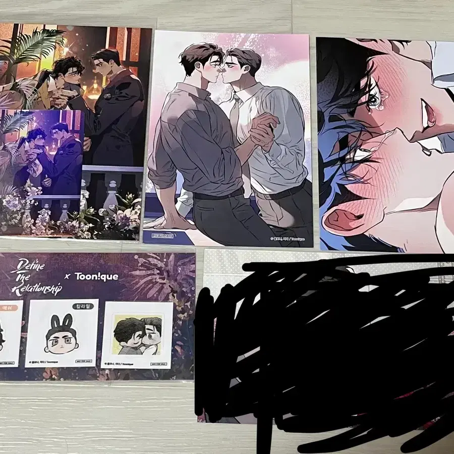 디티알 투니크 콜카 특전 띠부 엽서 일괄 판매
