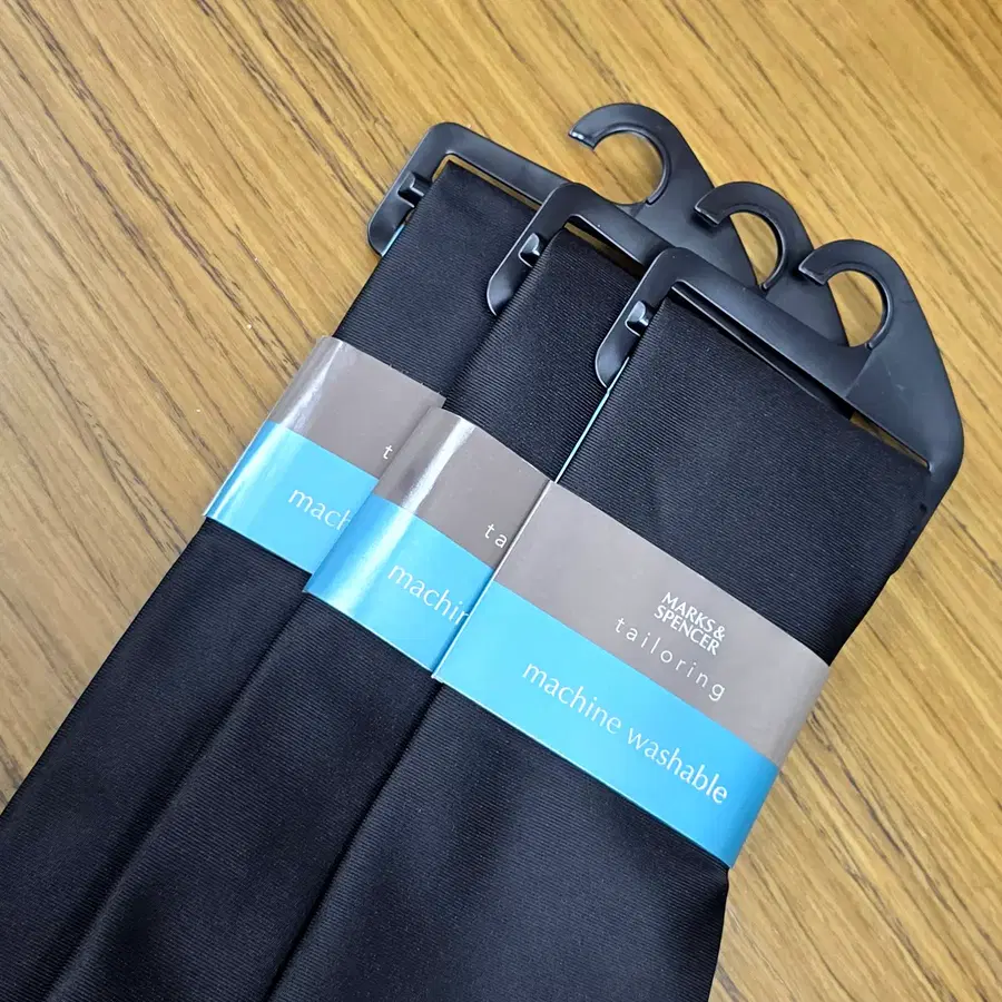 (미사용) 막스앤스펜서 Marks and Spencer 블랙 넥타이 (3장 일괄)