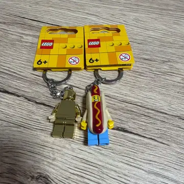LEGO 핫도그맨 + 골드 키링