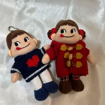 페코짱 봉제 인형 키링 2종 세트