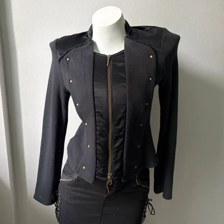 HIROKO BIS Double Zip Structured Jacket