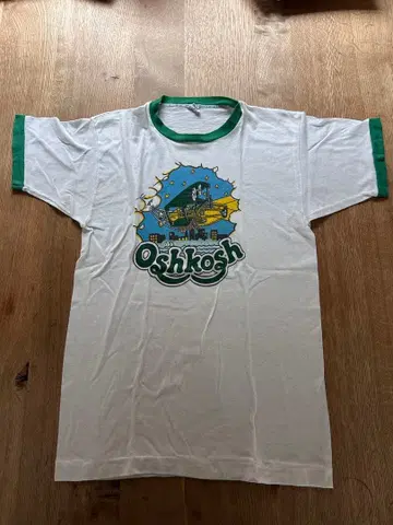 70s champion 챔피온 링거 T셔츠 침수 프린트