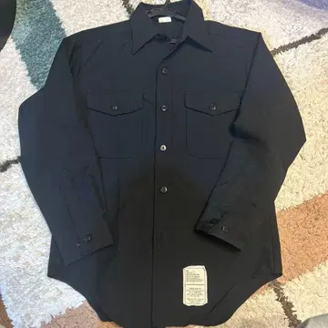 US NAVY 긴팔 셔츠 블랙 15 x 33 데드스탁