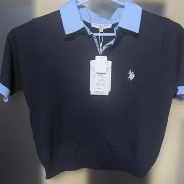 U.S. POLO ASSN. 카라부착 폴로 니트탑