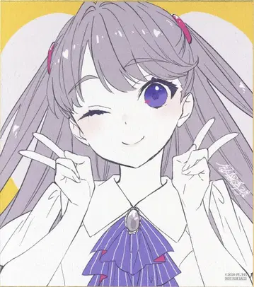 하스노소라 여학원 스쿨 아이돌 클럽 BloomGardenParty 방문자 특전 이이지마 하루코 신작 미니 색지(후지시마 메구미) 1주차
