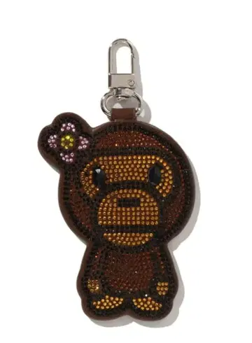 CRYSTALSTONE BABY LISA MIRROR KEY CHAIN