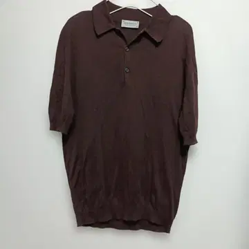 JOHN SMEDLEY 피케 셔츠 브라운 XS 영국