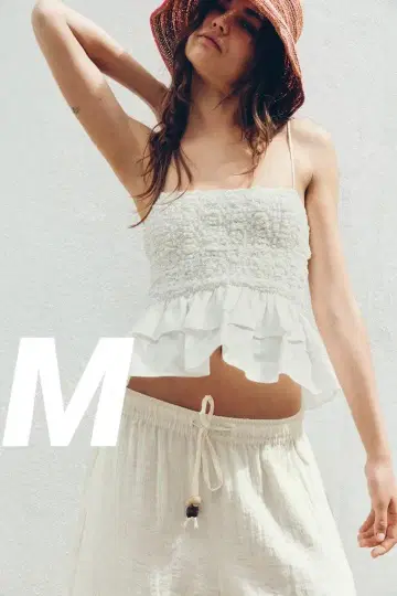 ZARA 스모킹 페플럼 상의 M
