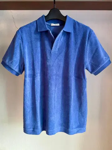 [새상품급] UNITED ARROWS 피케 셔츠 size:S 블루색
