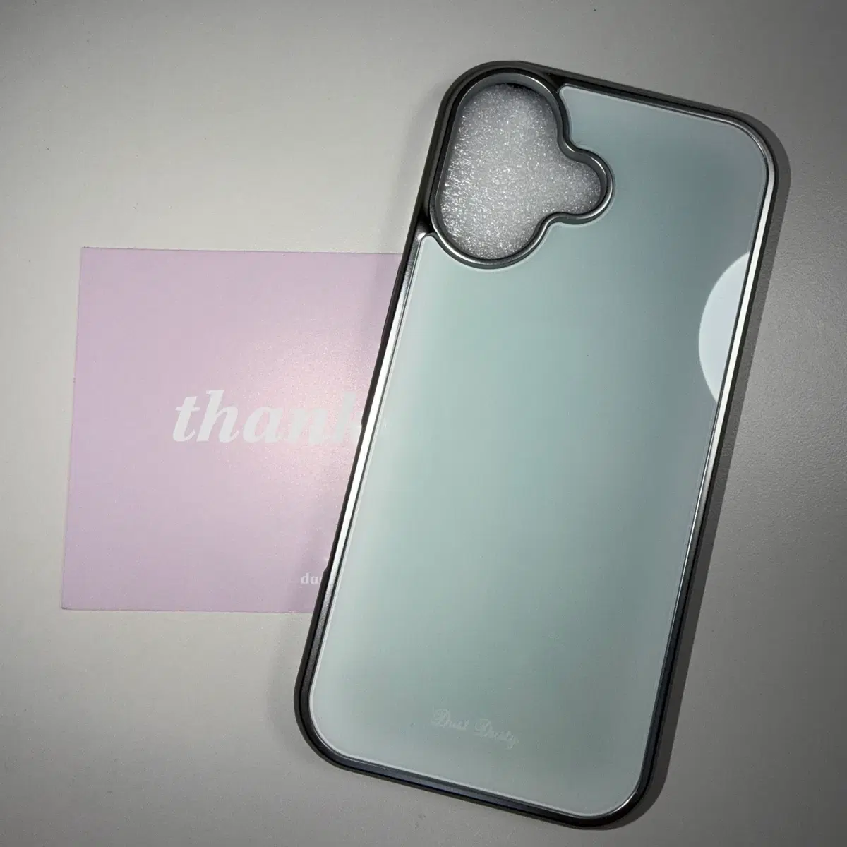 아이폰17 케이스 더스트더스티 mint silver bumper case(+맥세이프)